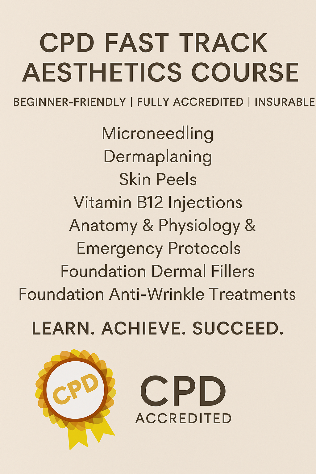 CPD Fast Track Into Aesthetics