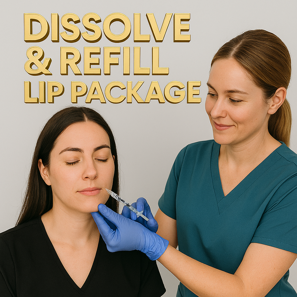 Dissolve and refill lip package