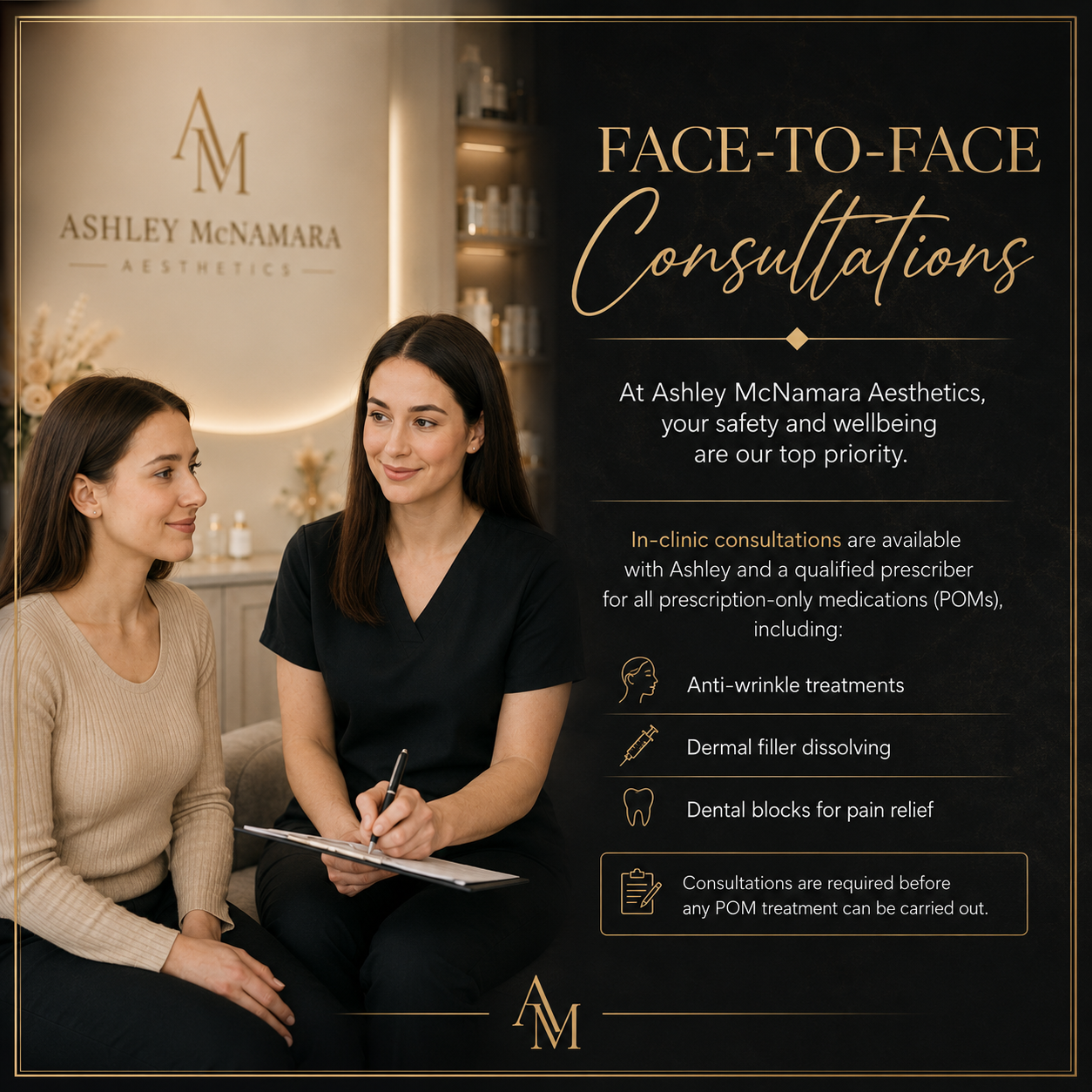 Face To Face Consultations for Prescription Only Medications (POM)